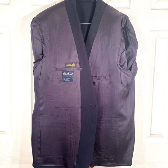 MENS BLAZER CHARCOAL 100% WORSTED WOOL S-42R - Picture 5 of 5